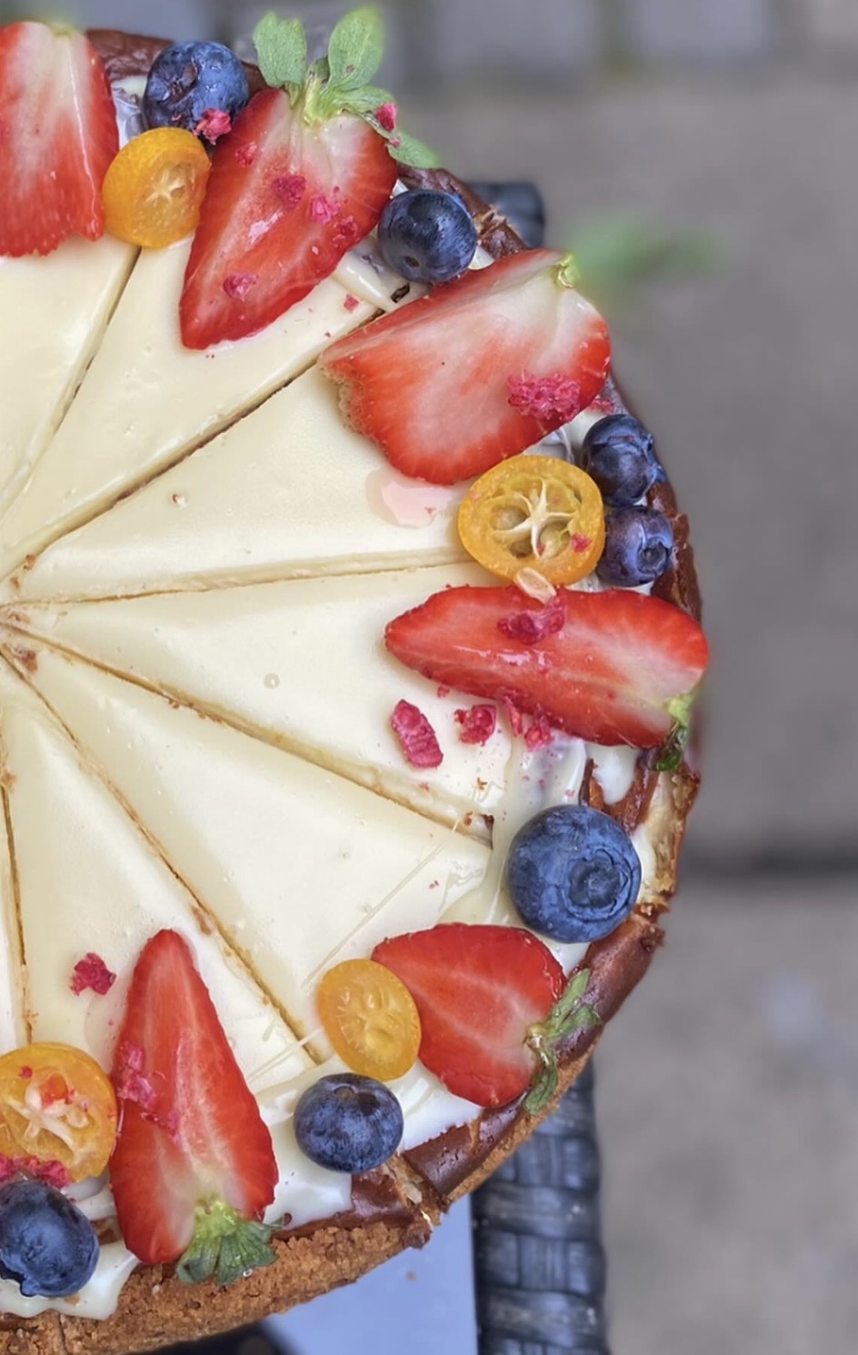 Cheesecake s ovocem